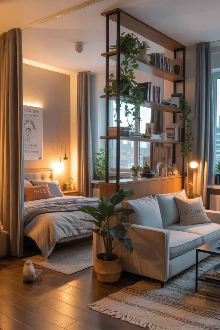 Cómo iluminar un monoambiente: ideas para crear dos espacios distintos solo con luz