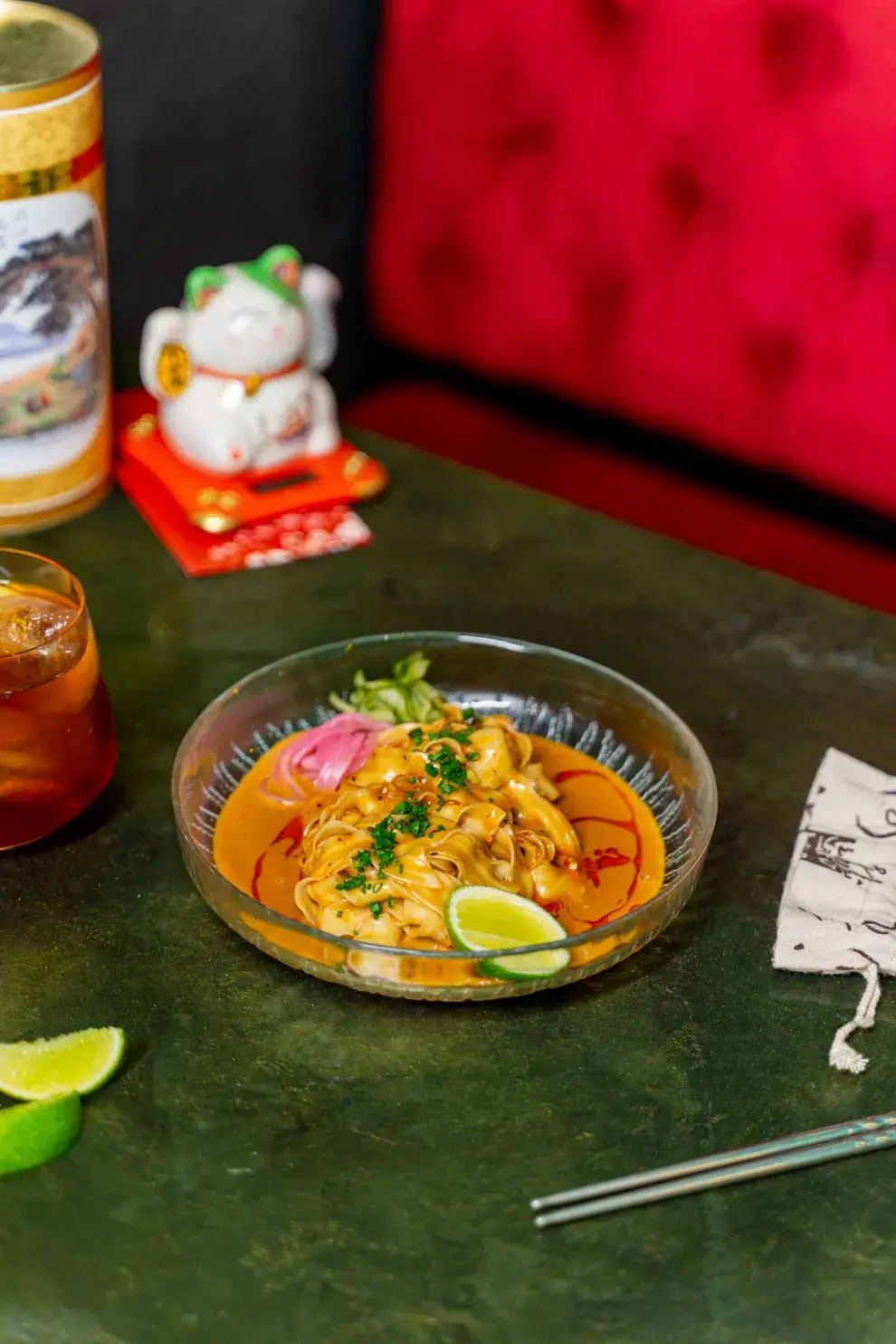 Fideos chinos con salsa de maní (versión rápida) 