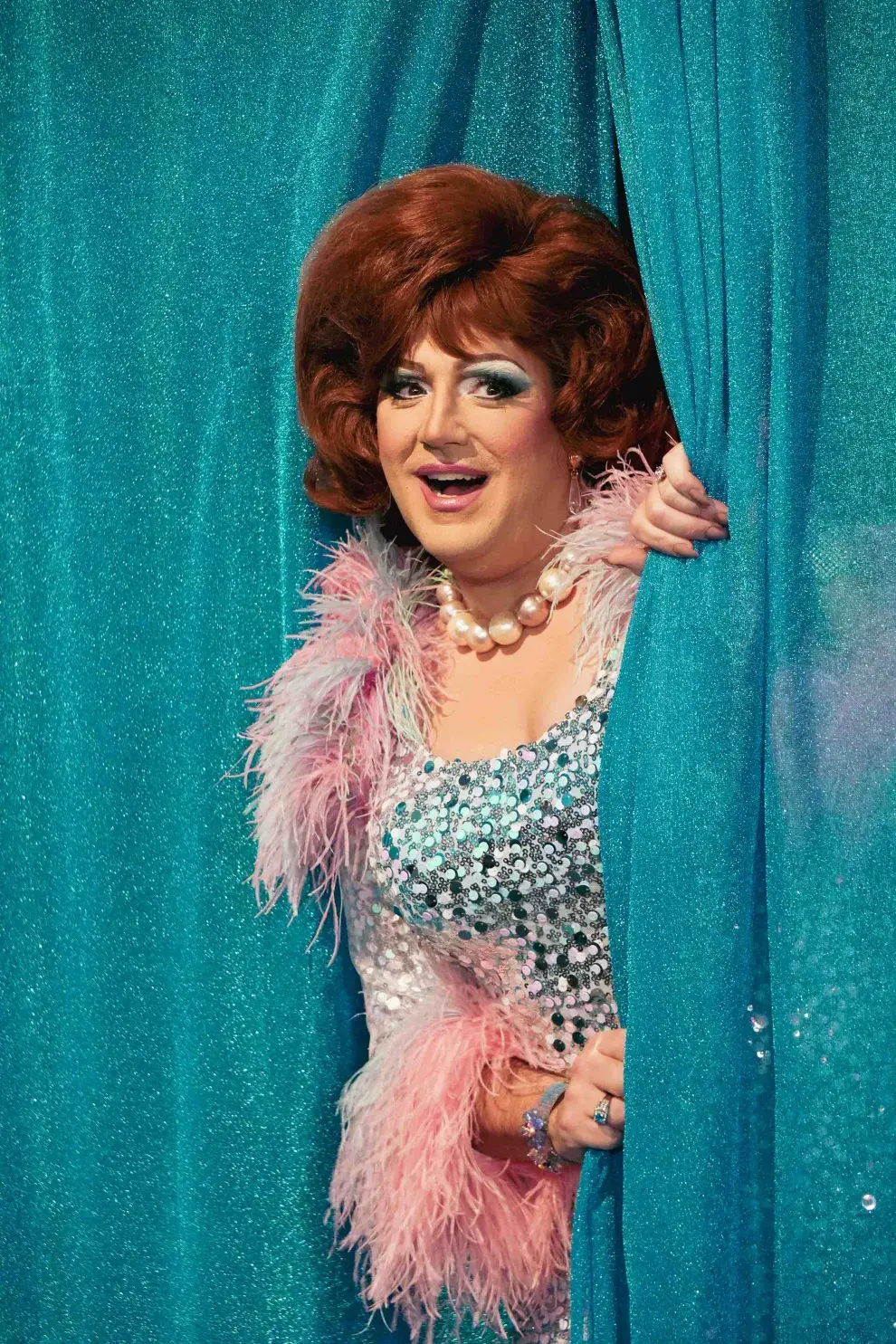 Foto de Damián Betular para su debut en Hairspray.