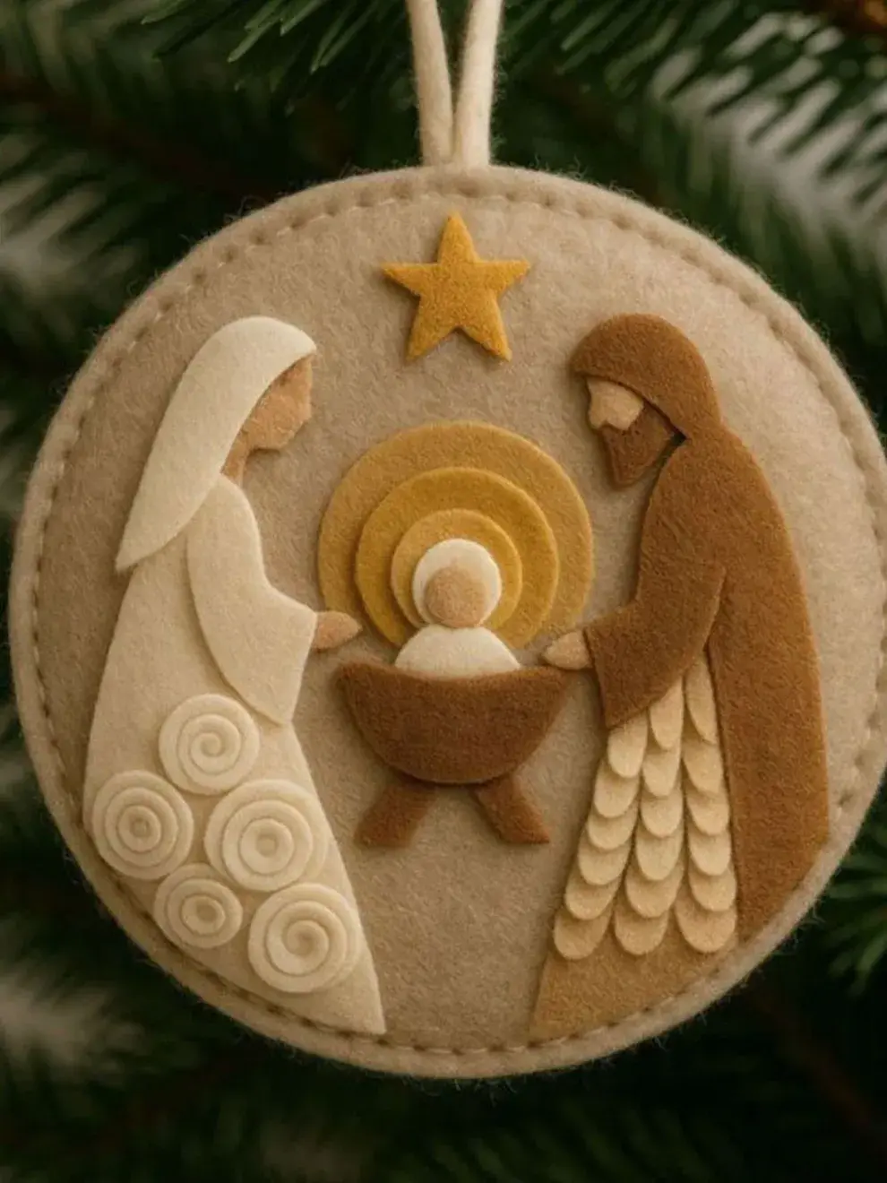 Elementos esenciales: El Niño Jesús, María y José, y si querés, los Reyes Magos y la estrella de Belén.