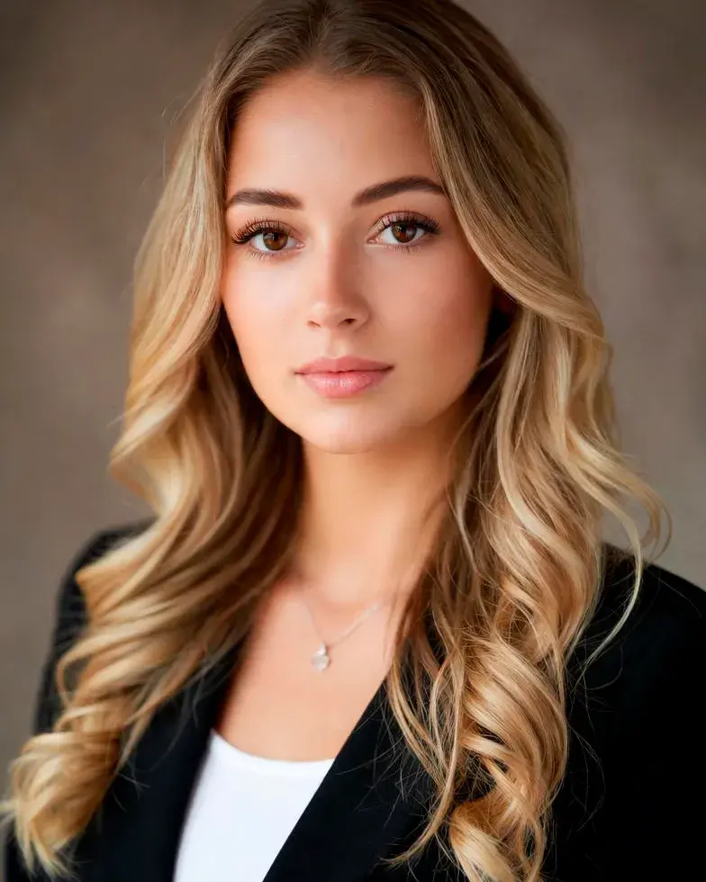 Foto de mujer selfie.