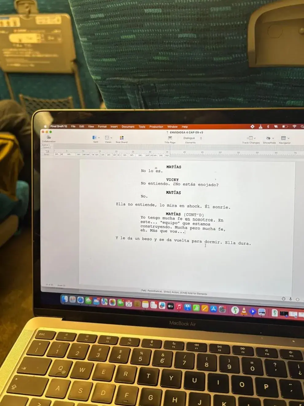 Foto filtrada del guion de Envidiosa 4.