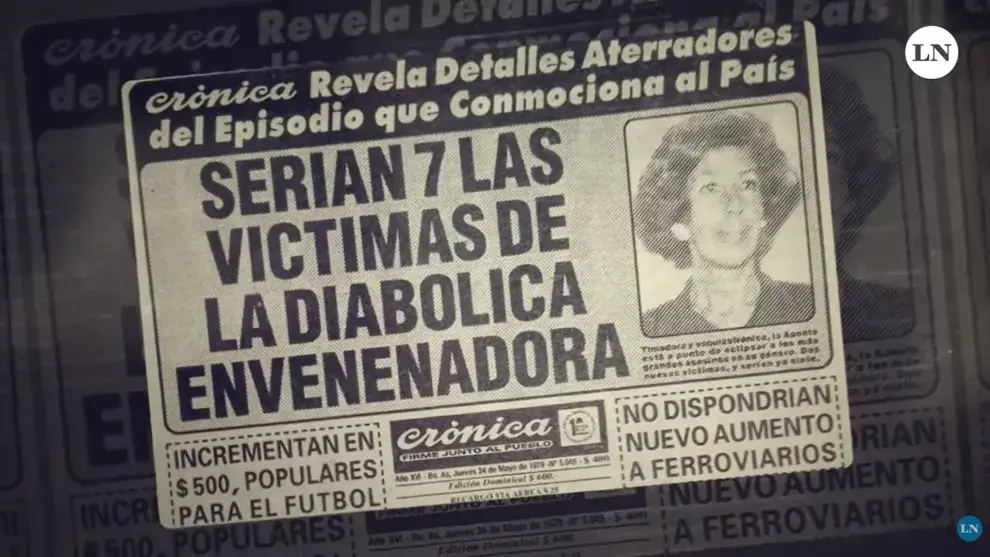 Portada periodística de la época: ¿A cuántas personas mató en realidad Yiya Murano?