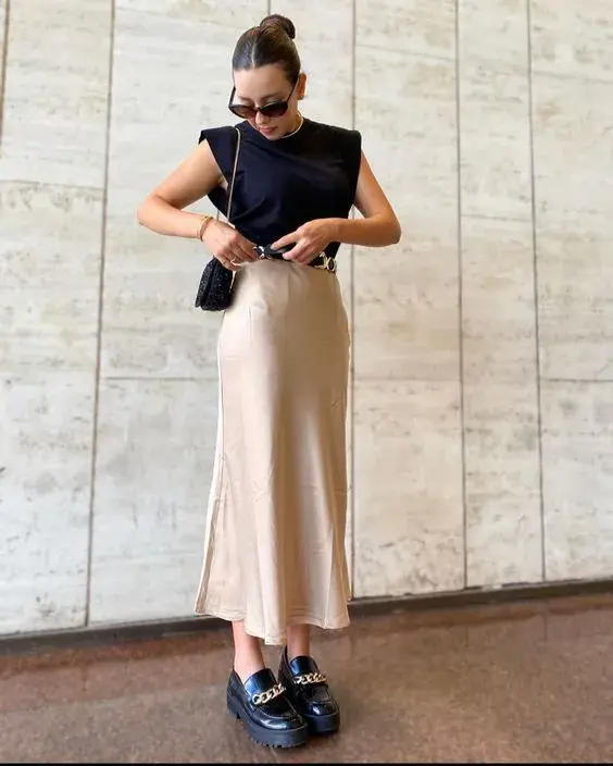 Las faldas midi son tendencia