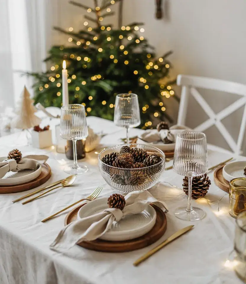 Foto de mesa navideña.