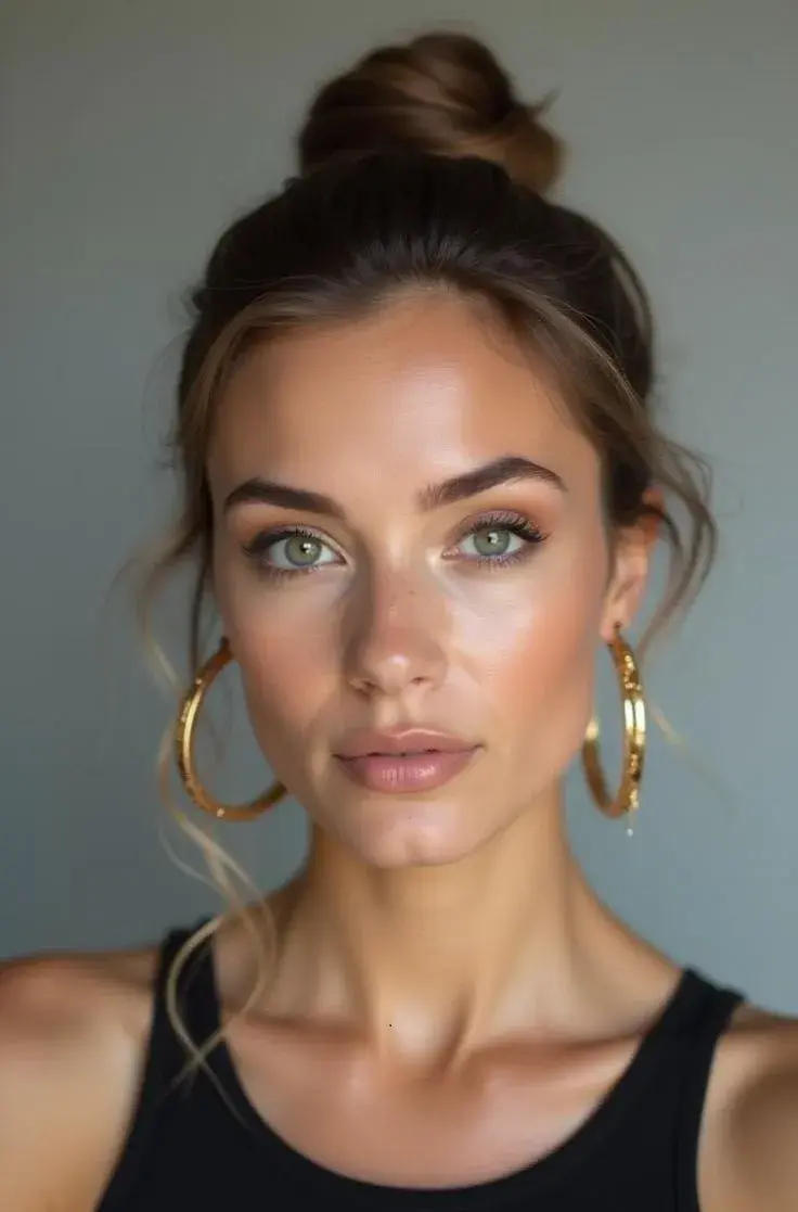 Foto de mujer maquillada.