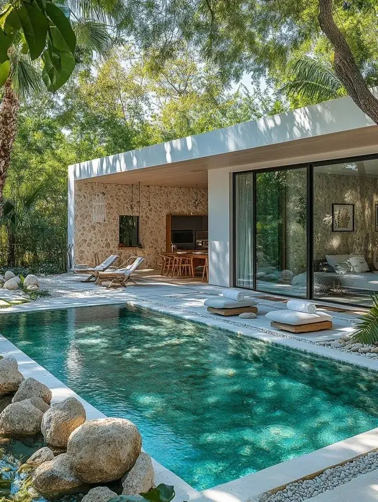 Adiós a las luces en la pileta: la tendencia minimalista que dominará el 2026