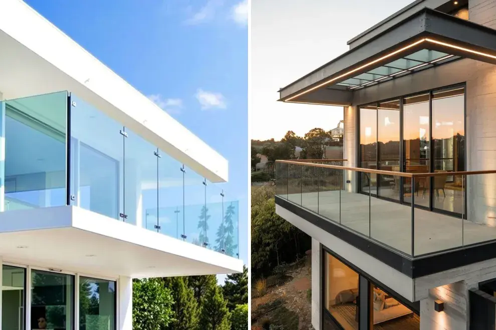 Estas superficies transparentes amplían visualmente los espacios, potencian la luz natural y transforman la fachada en un gesto moderno y elegante. 