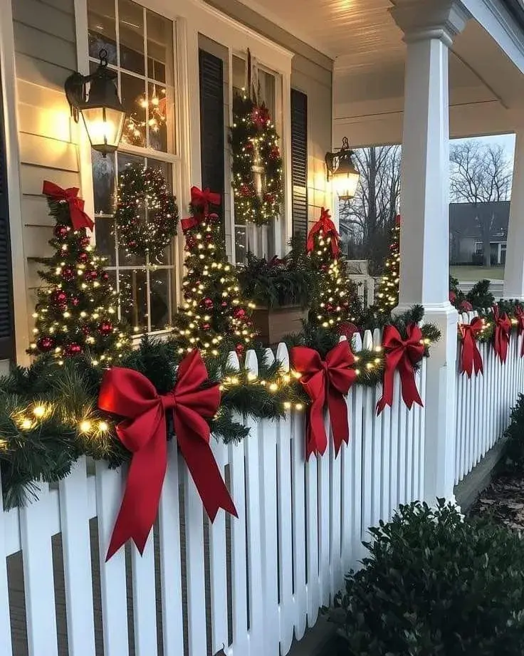 Hechas con ramas de pino, eucalipto o laurel, aportan un toque orgánico y fresco. Se pueden combinar con pequeños adornos o cintas rojas.