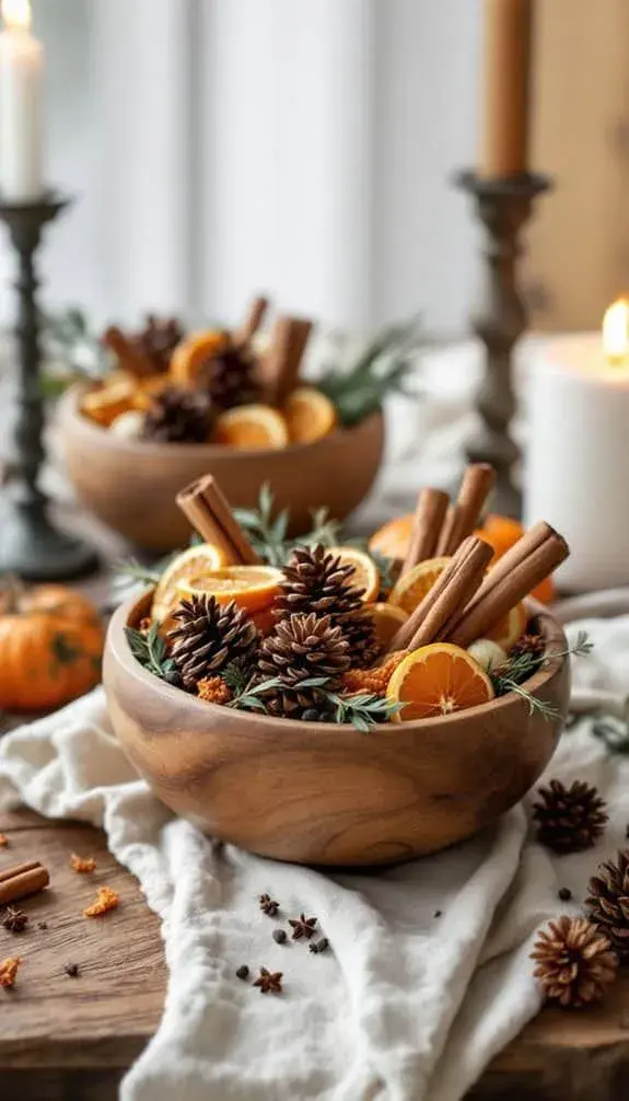 Foto de centro de mesa para Navidad.