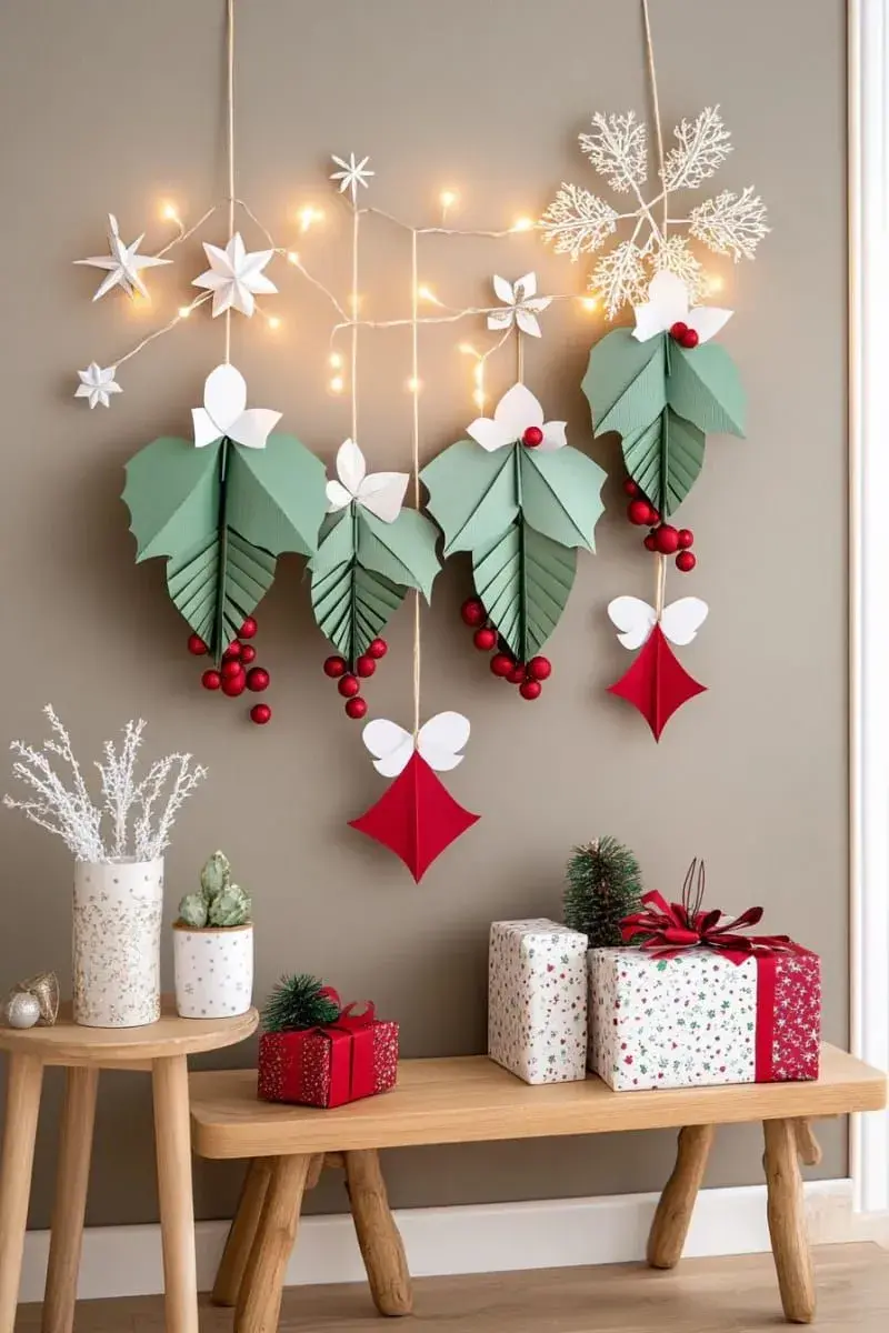 Guirnaldas DIY: Realizadas con papel, fieltro o materiales reciclados. Una opción económica y divertida para hacer en familia.