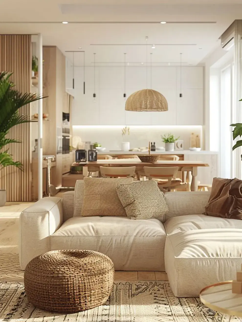 Para que el color del año se luzca sin invadir, lo ideal es acompañarlo con bases neutras: blanco, beige, gris, arena o madera natural.