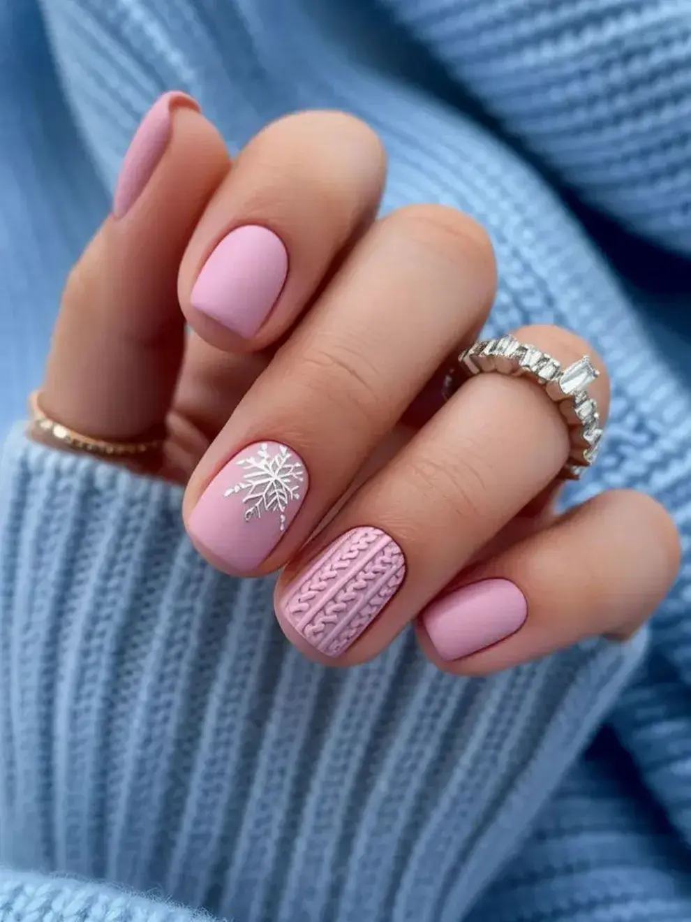 Gris perla y nude rosado, sofisticados y fáciles de combinar.