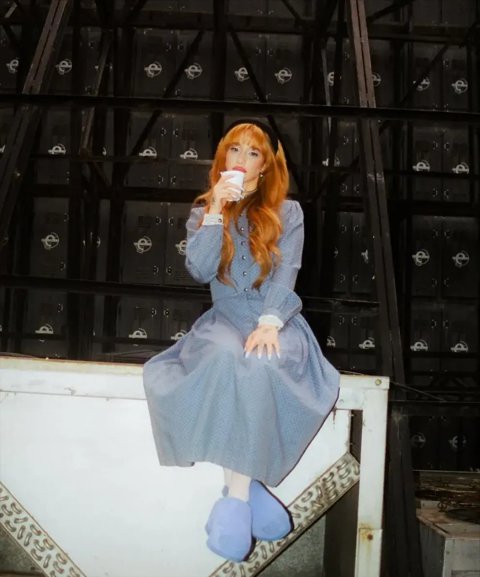 Foto de Ángela Torres en el Teatro Coliseo.