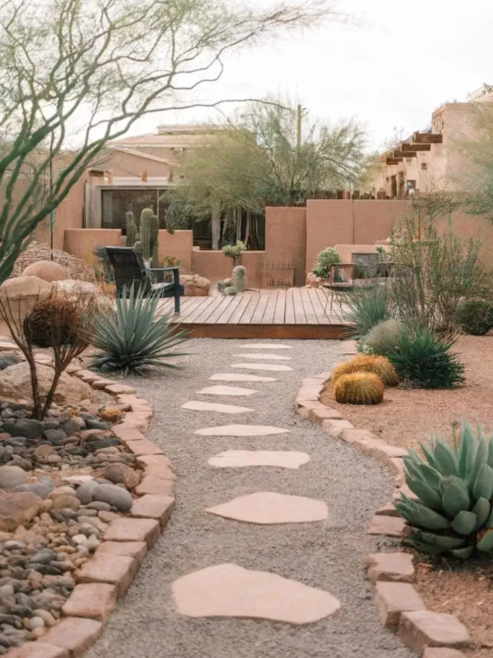 os materiales más recomendados: madera clara, piedra blanca, fibras naturales o metal negro liviano.