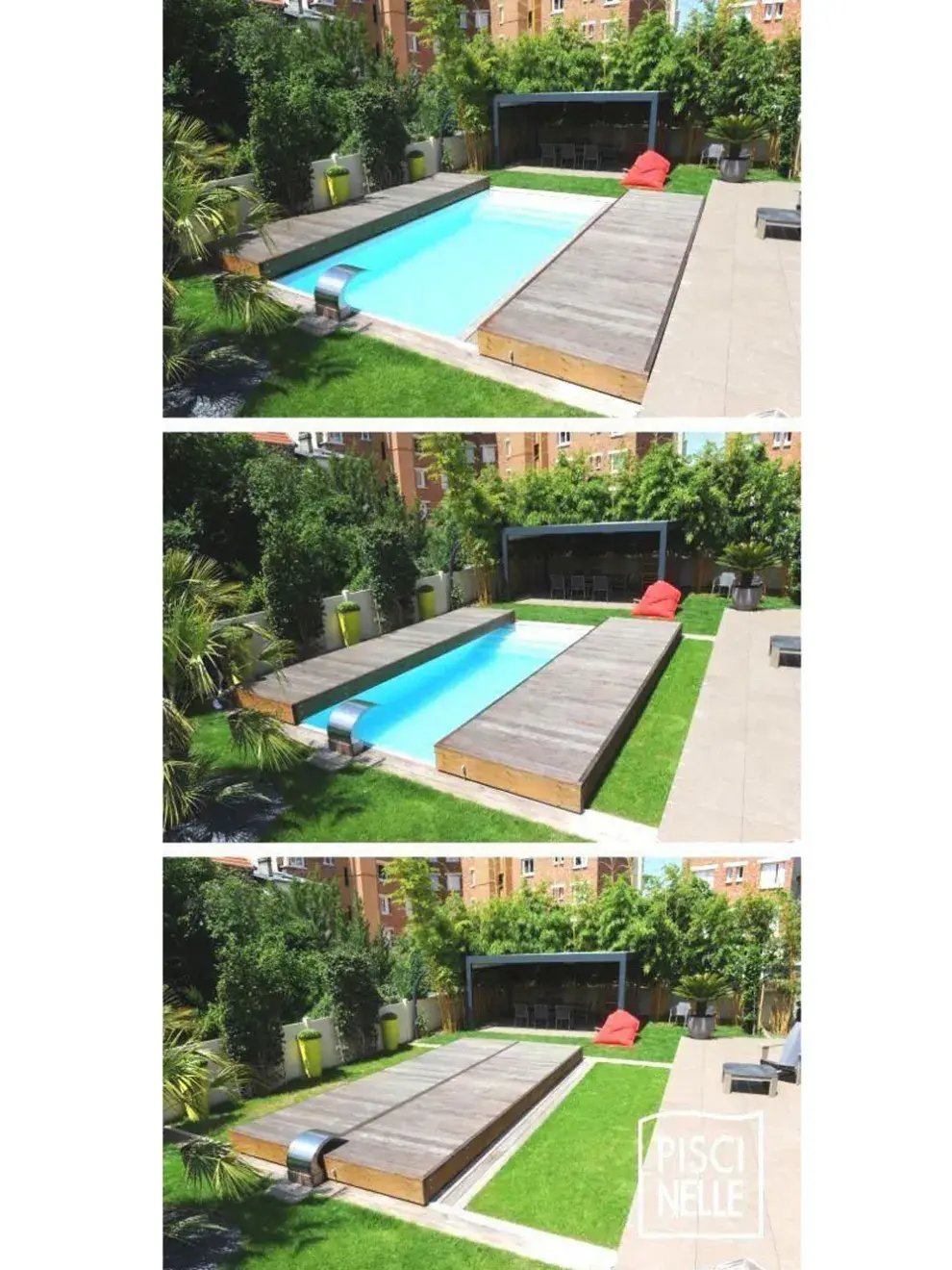 Este sistema permite integrar la piscina al diseño del espacio, manteniendo funcionalidad y estética.