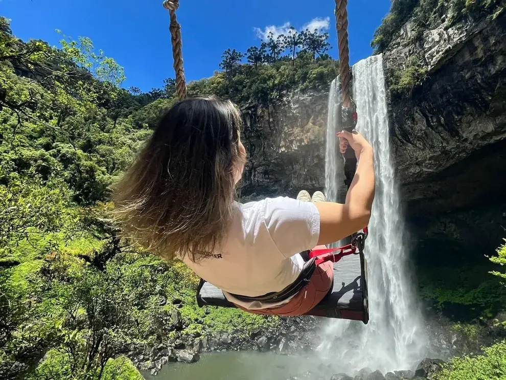 La cascada de Canela en Brasil