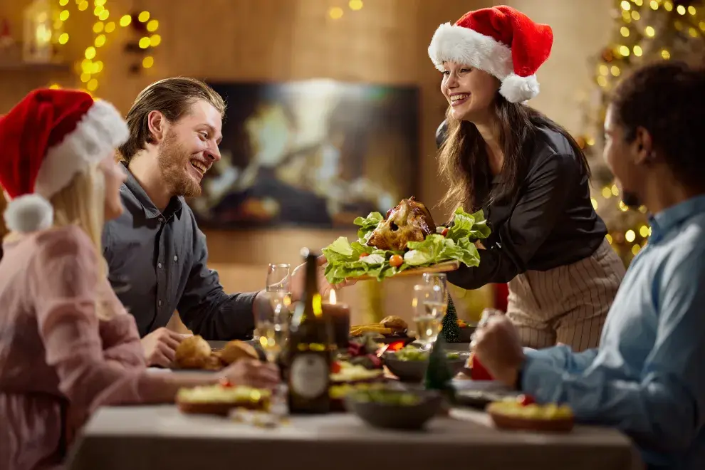 Imagen de cena navideña.
