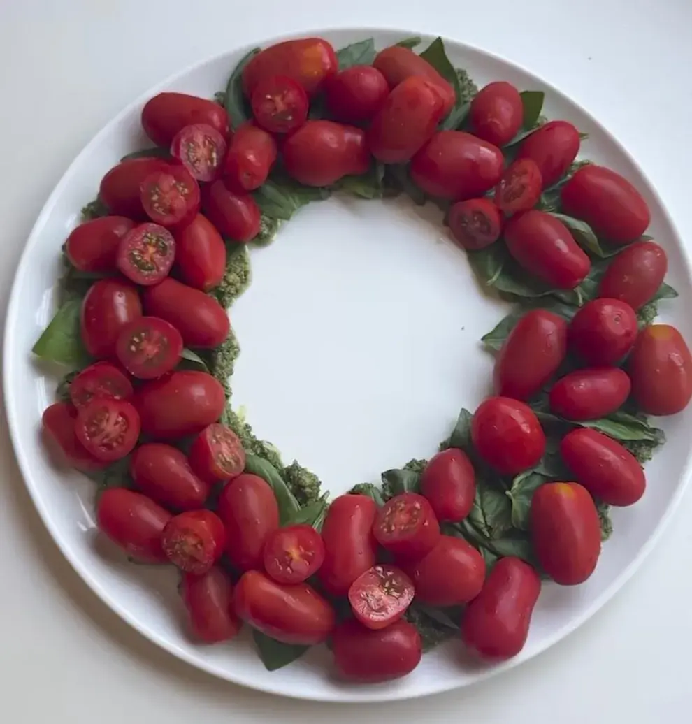 Corona navideña de Ximena Sáenz