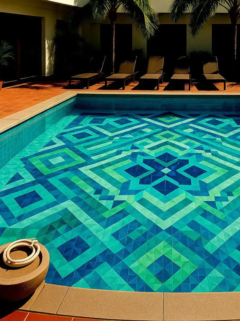 Mosaicos, murales y azulejos convertidos en arte sumergen a la arquitectura en un nuevo concepto estético, donde cada brazada atraviesa un diseño pensado para emocionar.