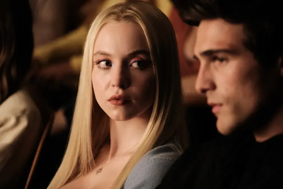 Foto de Sydney Sweeney y Jacob Elordi en Euphoria.