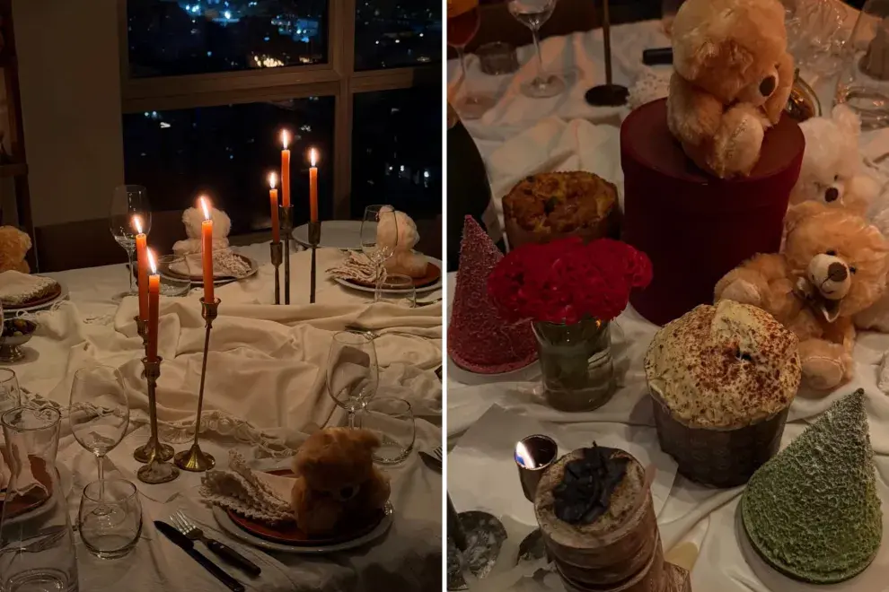 Fotos de la mesa navideña de La Reini.