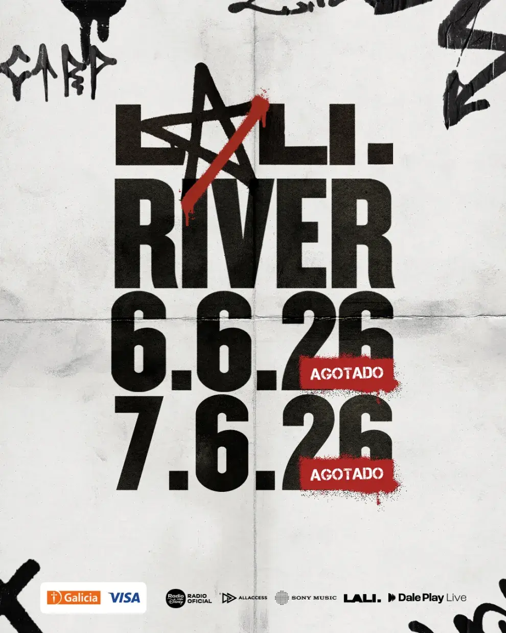 Doble sold out para Lali en River 2026.