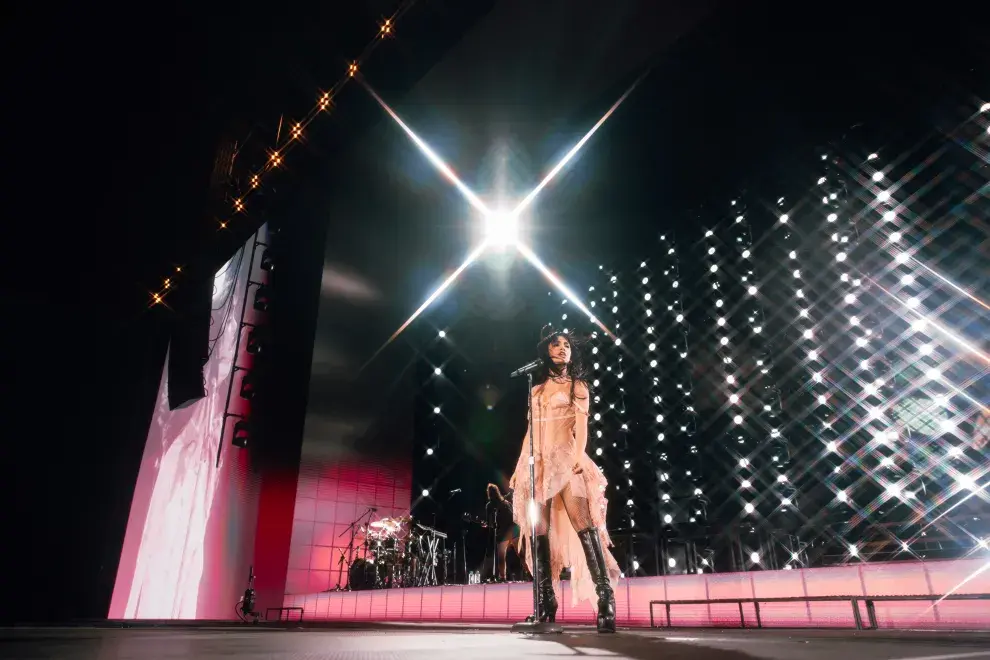 Foto de Lali en Vélez, el 16 de diciembre de 2025.