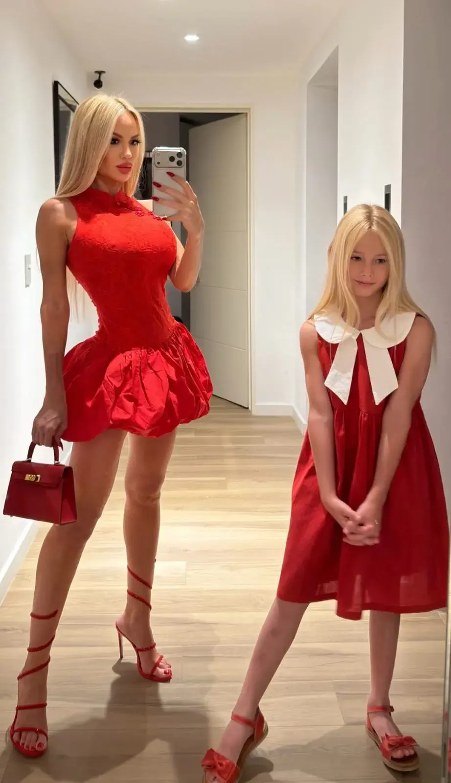 Luciana Salazar y su hija Matilda en Nochebuena 2025.