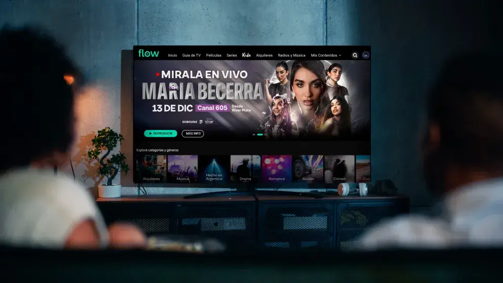 Foto de María Becerra en Flow.