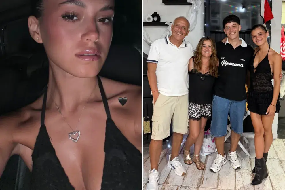 Mora Bianchi y su familia en Nochebuena 2025.