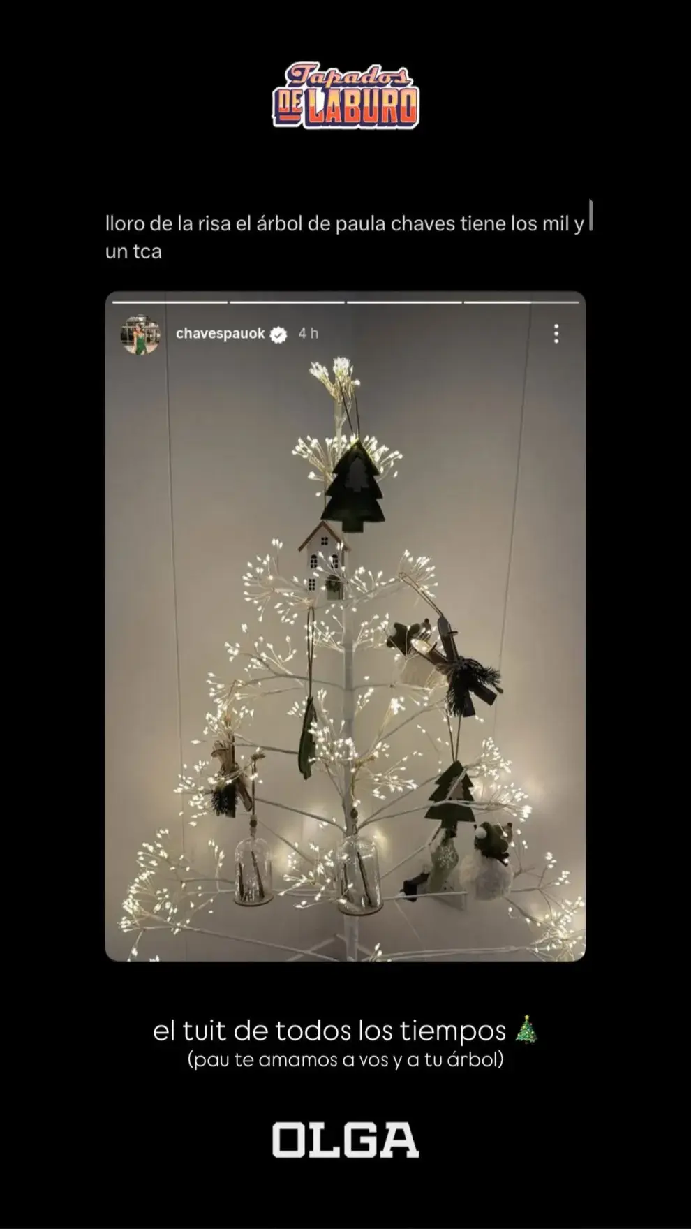 El árbol de Navidad de Paula Chaves