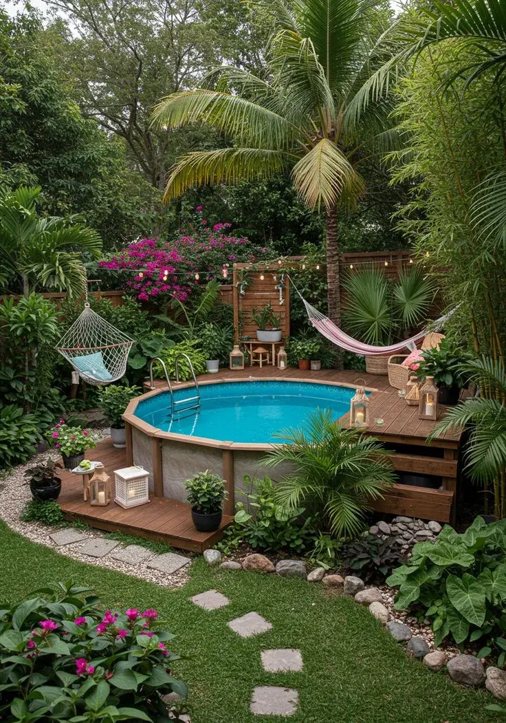 Piletas de lona con estilo: ideas para sumarlas a tu patio.