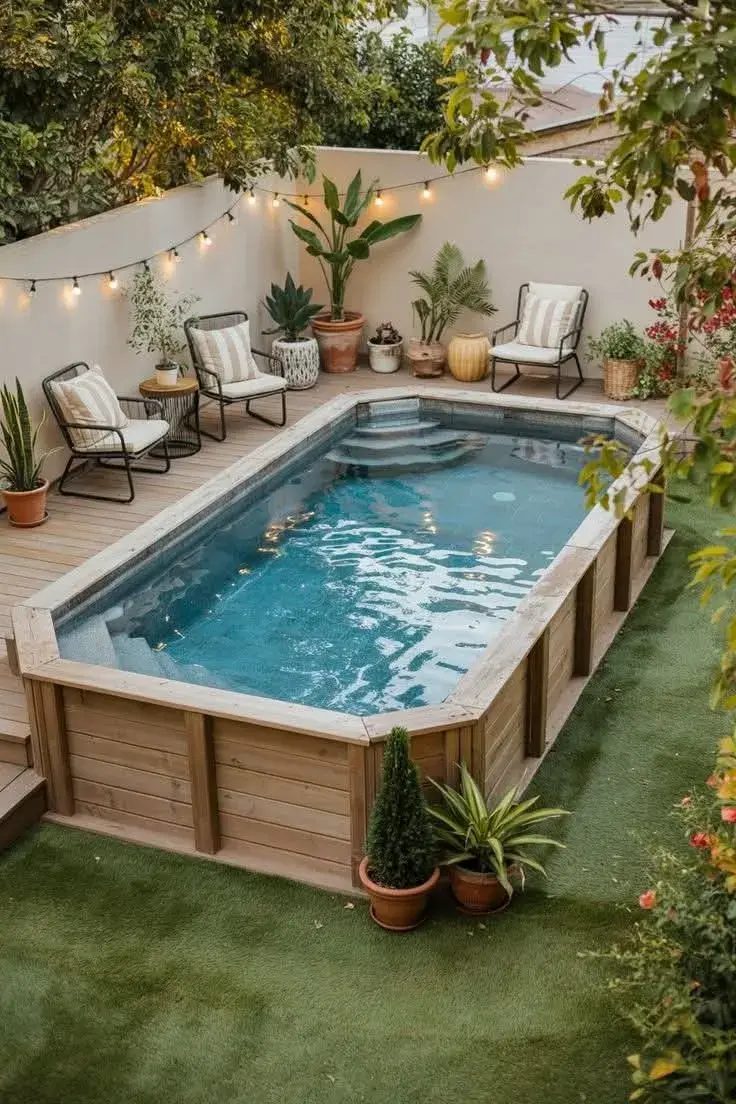 La tendencia que suma una pileta sin entrar en obra, ideal para patios chicos