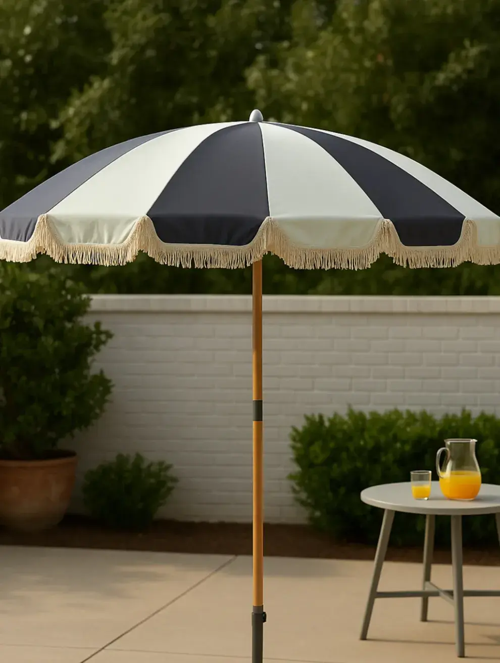 Foto de Sombrilla Azul y Blanco