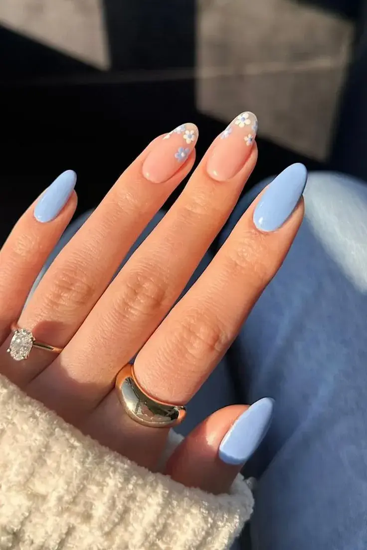 'Baby blue nails': los diseños de uñas más lindos para inspirarte este verano