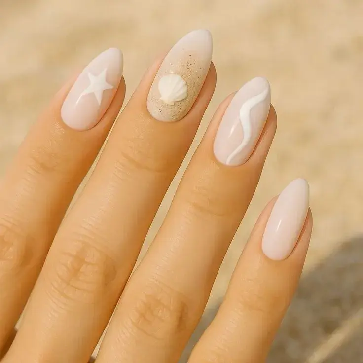 Sea nails: 12 diseños de uñas inspirados en el mar para empezar el 2026