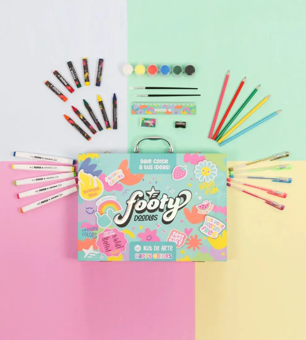 KIT DE ARTE HAPPY COLORS (FOOTY $32.000,00 )