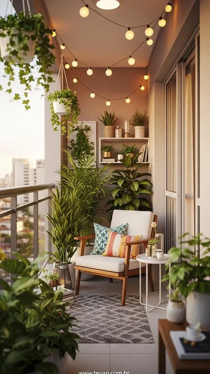 El jardín vertical es la mejor solución para balcones chicos.