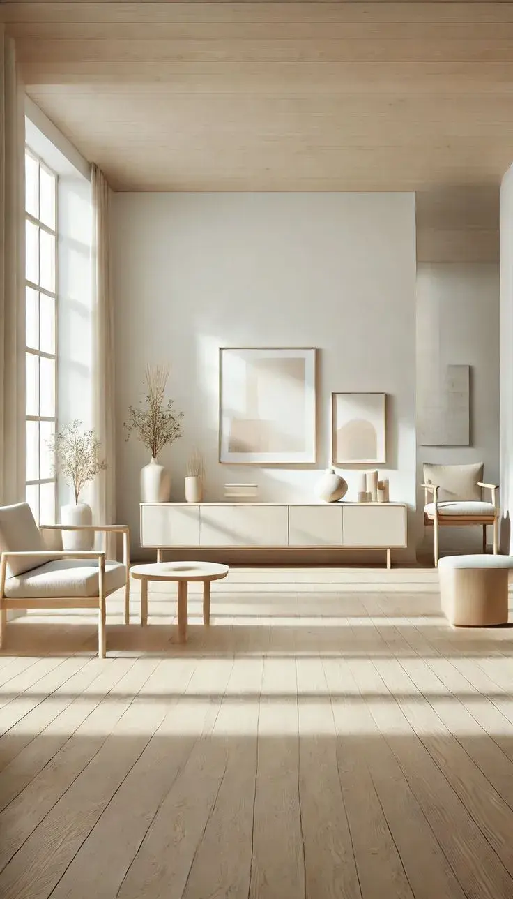 La madera en pisos, mesas o estanterías es protagonista, al igual que las fibras naturales como lino, algodón, lana, ratán o yute.