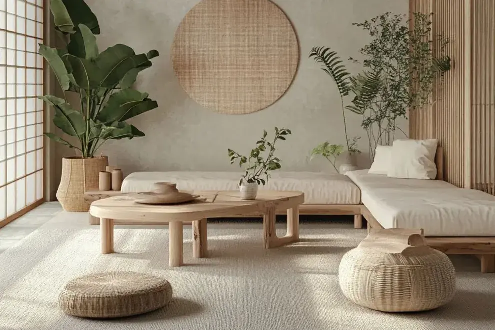 Los colores protagonistas son beige, blanco roto, arena, gris suave y tonos tierra, siempre en versiones apagadas.