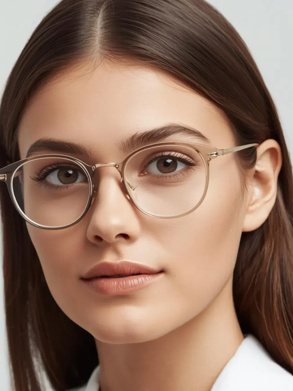 Foto de mujer con gafas.