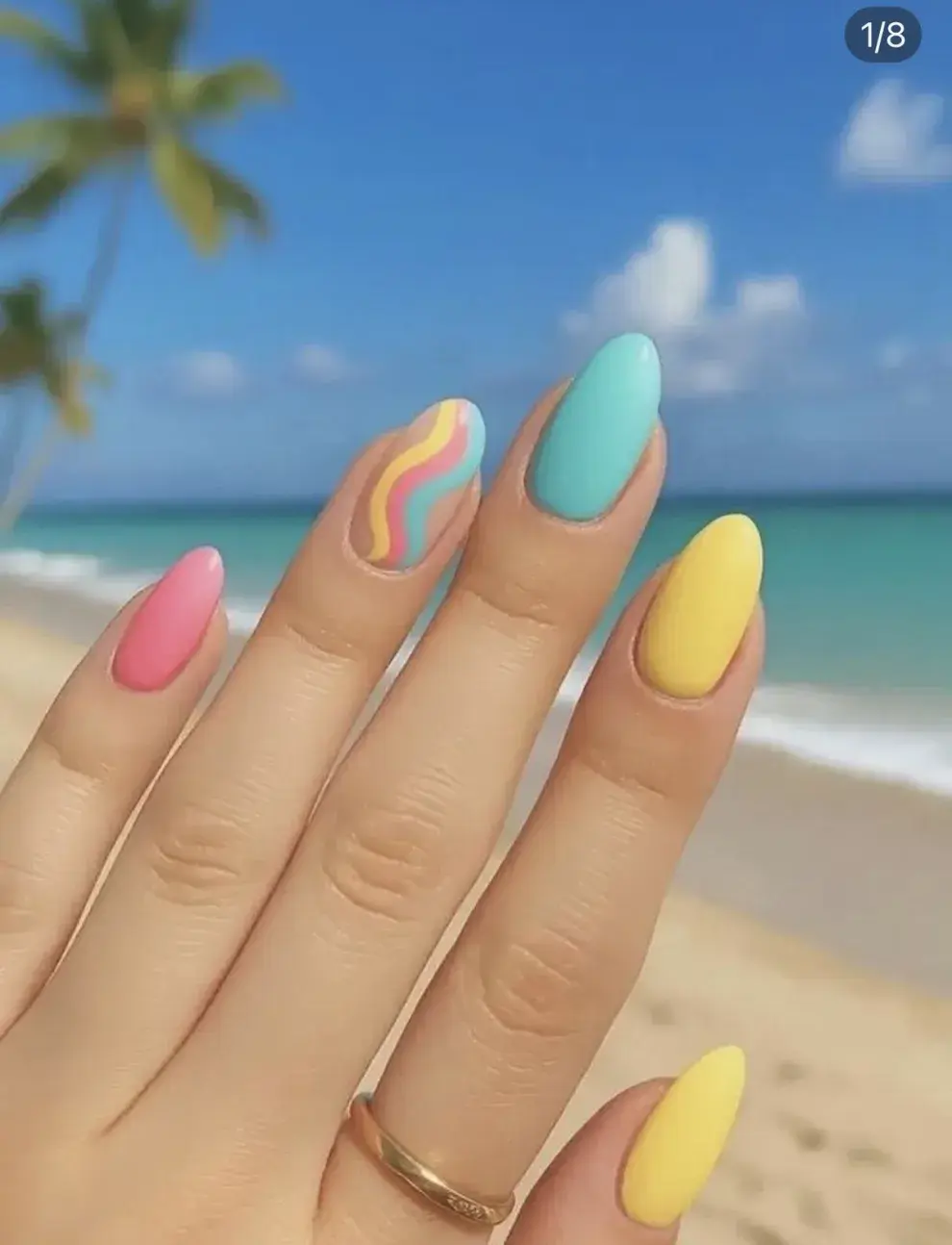 Colores de uñas que hacen ver la piel más bronceada.