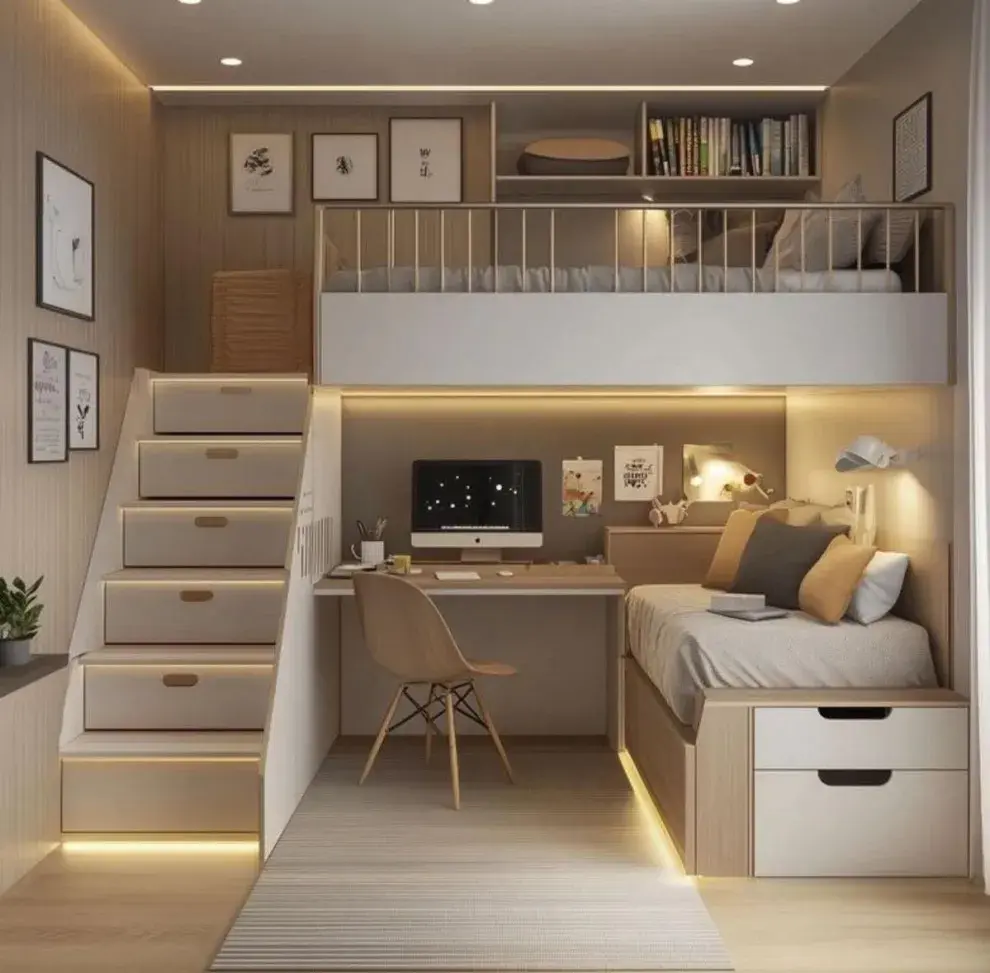 Optar por muebles que cumplan más de una función es clave.