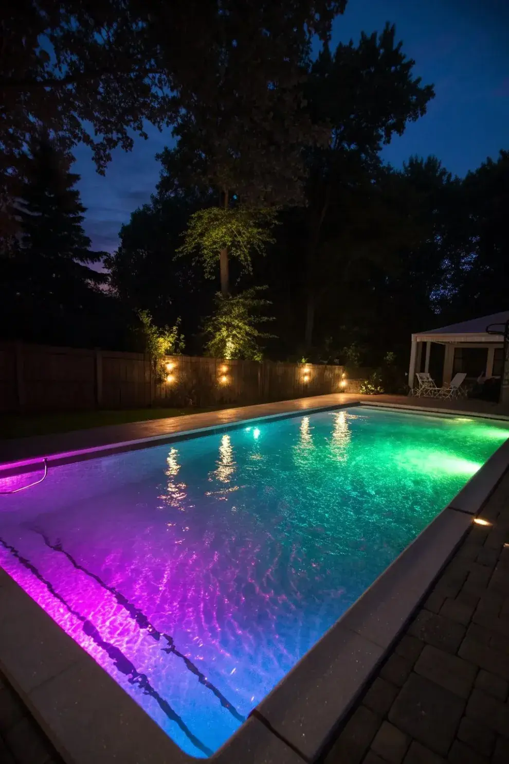 Hoy, las piletas iluminadas son tendencia y ofrecen múltiples opciones para transformar el jardín en un lugar disfrutable también de noche.