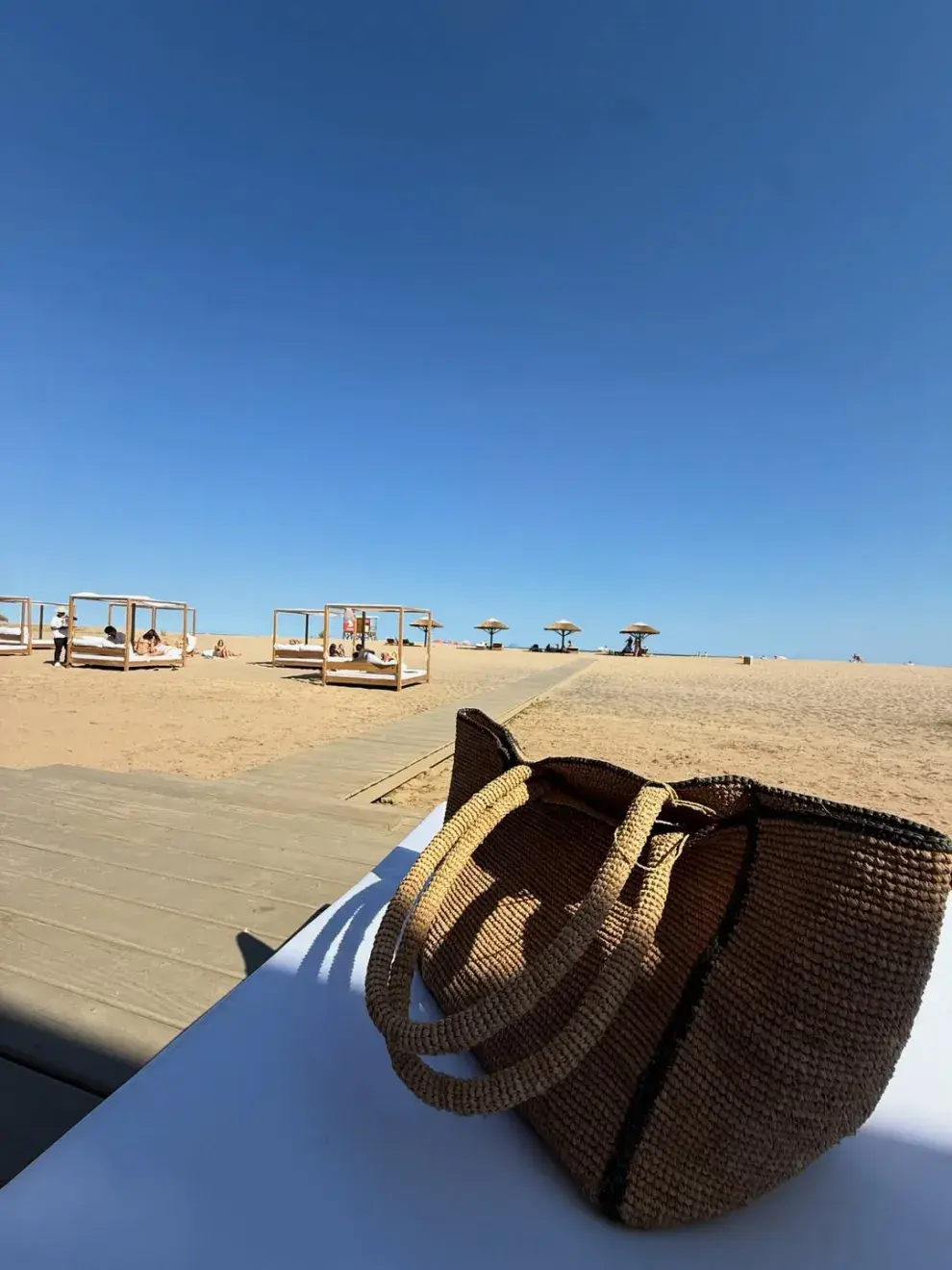 El bolso de playa furor de Pampita 