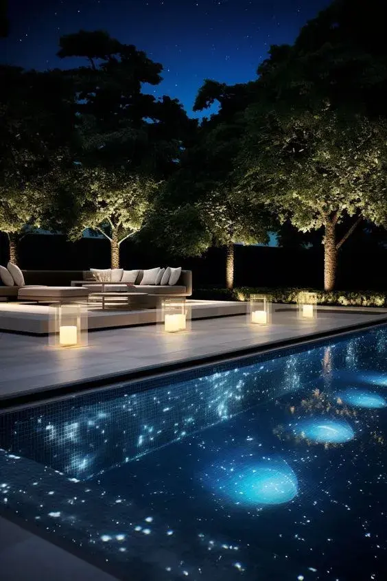 Cómo iluminar una pileta chill out.