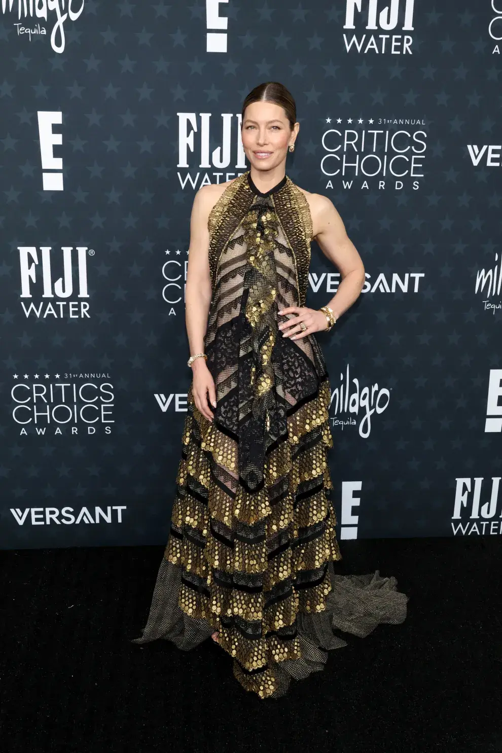 Foto de Jessica Biel en los Critics Choice Awards.