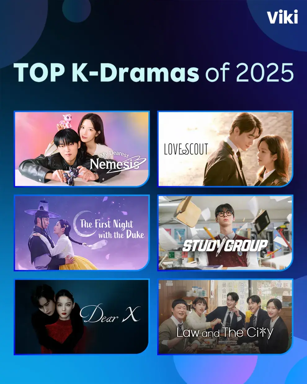 Los mejores y más vistos k-dramas del 2025 según Viki, la Netflix de las series coreanas.
