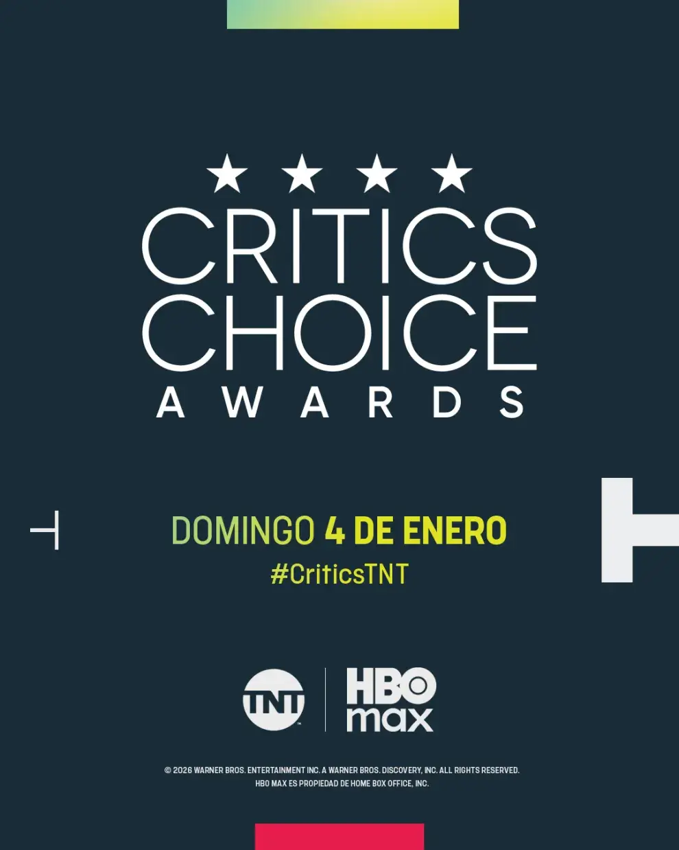Cuándo y dónde ver la entrega de los Critics Choice 2026.